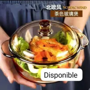 Assiette en verre - Couleurs Disponibles : Grise  - Pour Femme, Homme-Ref : 18589