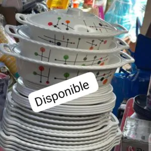 Assiette cassable (3pieces) - Couleurs Disponibles : Grise  - Pour Femme, Homme, Enfant-Ref : 18601