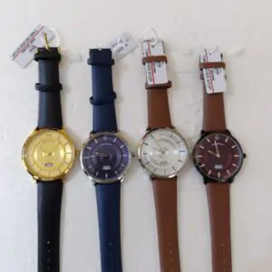 Montre - Couleurs Disponibles : Noire, Bleue, Marron, Autres  - Pour Femme, Homme-Ref : 19114
